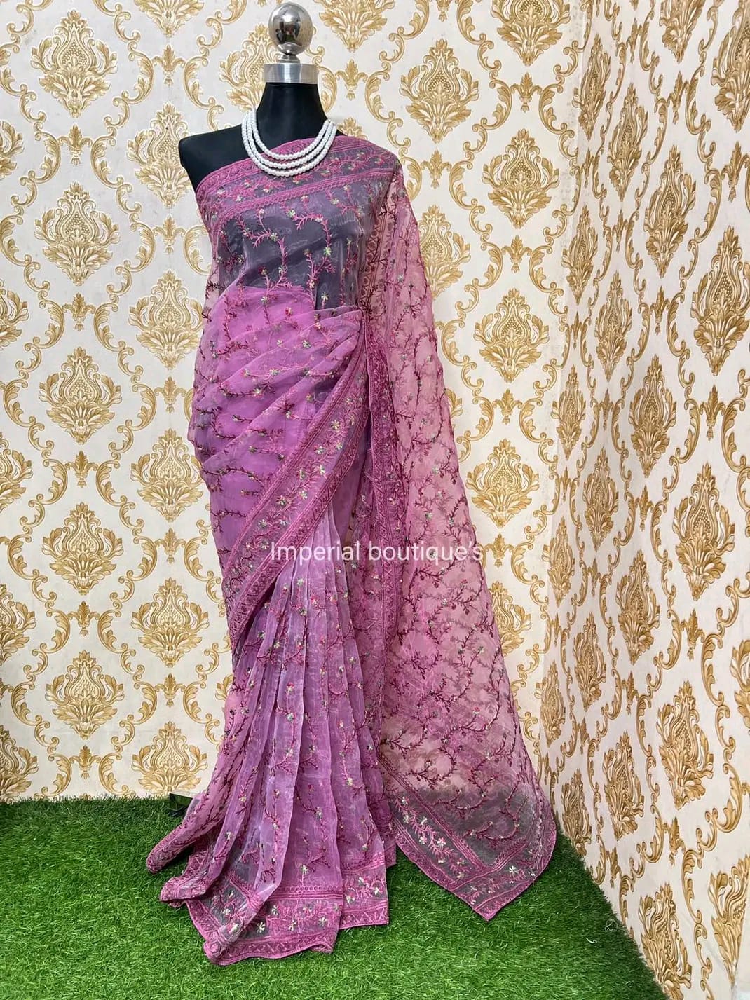 অর্গানজা টিস্যু শাড়ি P10